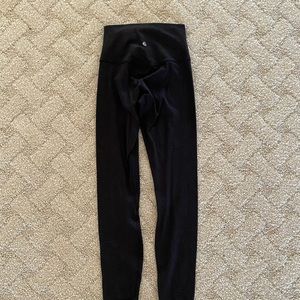 Lululemon Align leggings, 25”, size 2, wavy